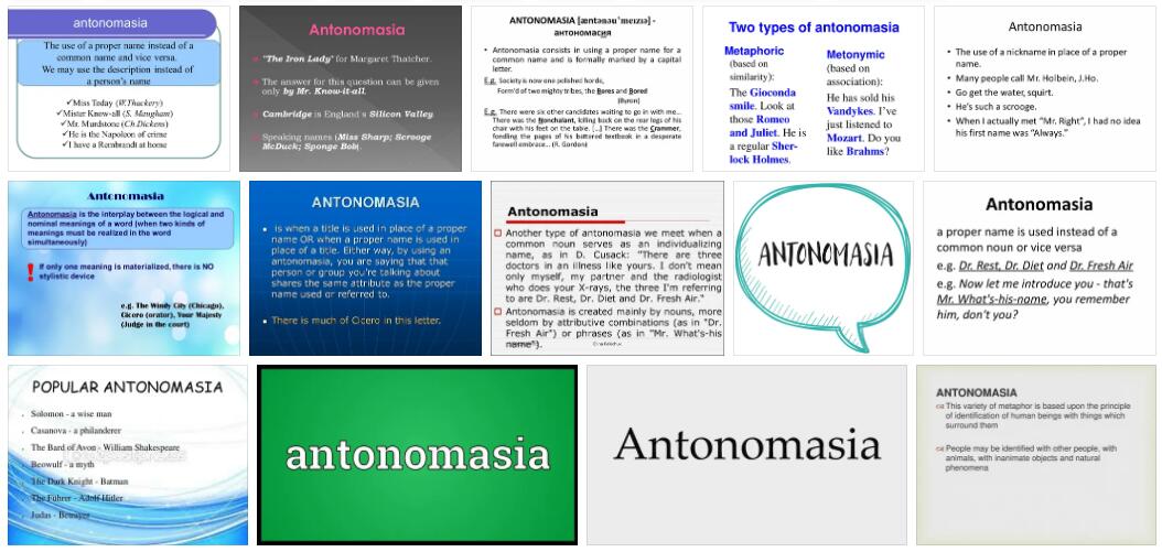 Antonomasia